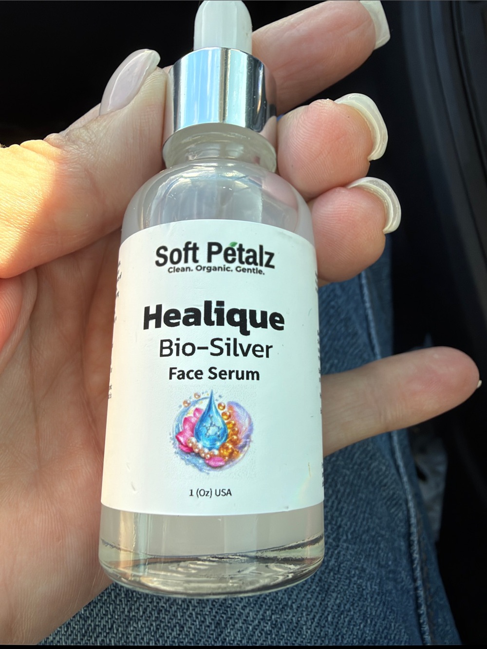 Soft Petalz HealiQue Bio-Silver Face Serum 1 oz